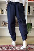 The Sunday Morning 7/8 Twist Pant Navy